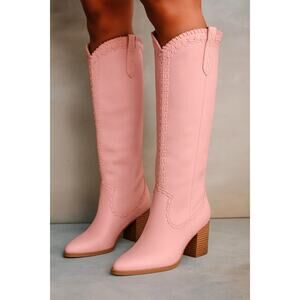 Show Me Your Mumu Billini Finley Cowboy Boot in Burnished Pink 7